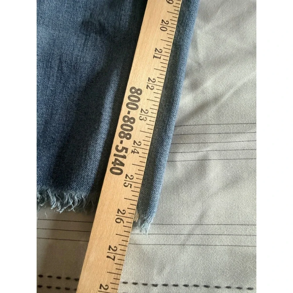 Madewell The Perfect Vintage Jean Medium Wash Raw Hem‎ High Rise Denim 25